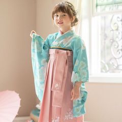 HAKAST18-B2】着付け簡単袴セット 刺繍入り 京都絵師描き下ろし