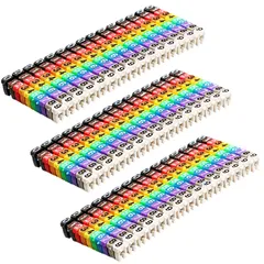 heizi ケーブルマーカー ケーブルラベル １０色３０個セット 配線 整理 ケーブルタグ マーカークリップ (30個セット) [30個セット]