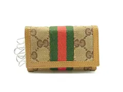 GUCCI　キーケース　グッチ　キーケース　GGキャンパス　シェリーライン GGキャンバス グッチGUCCI キーケース 6連キーケース GG ハート