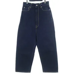 A15672 美品　キディル　ワイドサルエルブラックデニムパンツ　48 A15672 美品 キディル ワイドサルエルブラックデニムパンツ 48