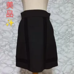 美品<!-利用不可文字-!>　ジルスチュアート　JILL STUART 　ミニスカート 　フレア　レディース　【4】 ブラック　黒　秋　冬　かわいい