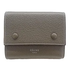 CELINE スモール フォールデッド マルチファンクション三つ折り財布 グレー セリーヌ 財布 スモールフォールデッドマルチファンクション 三