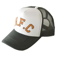 キャップ《N.F.C：チャコール》 新品 未使用 メッシュキャップ ベースボールキャップ ロゴ カジュアル サイズ調整 日よけ UV対策 【P1N】 ファッション