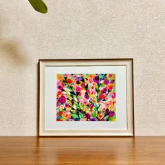 新品☆額縁付アートポスター☆Cami Boyett（キャミ・ボイエット）☆花の絵☆自然美☆風景画☆抽象画☆IN LIVING COLOR☆476