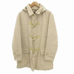 バーバリー ロンドン BURBERRY LONDON ダッフルコート 中綿ジャケット 2way フード 裏地 ノバチェック コットンキャンバス LL ベージュ /HO◆ 1223のサムネイル