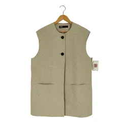 専用です❗️新品未使用タグ付き‼️ ZARAウールブレンドロングジレ　完売品‼️ 2025年最新】zara ロングジレの人気アイテム - メルカリ
