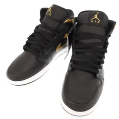 未使用品 ナイキ AIR JORDAN 1 MID サイズ8 DQ8426-071 レザー ブラック ゴールド ハイカットスニーカー スニーカー 1475 NIKE メンズ