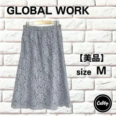 【美品】GLOBAL WORK グローバルワーク レース スカート サイズM