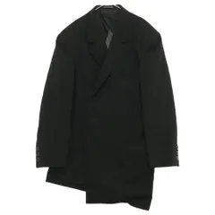 Yohji Yamamoto POUR HOMME (ヨウジヤマモト プールオム) 23SS SUMMER TUXEDO W-DRAPING JK-C ドレーピングジャケット サマータキシード ダブル ブラック HZ-J37-102のサムネイル