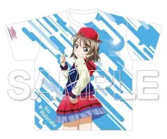 【中古】Tシャツ(キャラクター) 渡辺曜 僕らの走ってきた道は... フルグラフィックTシャツ ブルー×ホワイト フリーサイズ 「ラブライブ!サンシャイン!! The School Idol Movie Over the Rainbow」