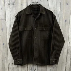 【 NIKO AND ... ニコアンド 】ストレッチ素材 長袖 ストライプ ネルシャツ 3