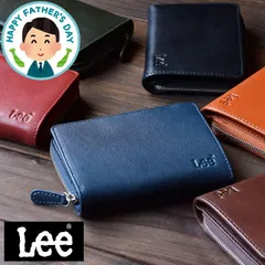   財布 メンズ 二つ折り 本革 革 レザー 山羊革 ゴートレザー 父 誕生日 プレゼント 父の日 2024 実用的 おすすめ 本革小物 大学生 高校生 中学生 男の子 男子 ティーンズ 10代 20代 30代 40代 50代 60代 Lee リー les-4