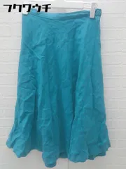◇ URBAN RESEARCH Sonny Label リネン混 膝下丈 フレア スカート サイズ36 ライトブルー レディース 【中古】 【1102040010267】
