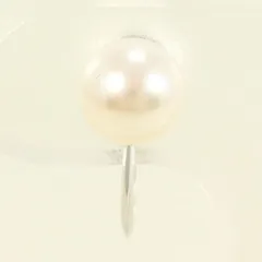 K14WG　イヤリング　clip-on earrings（片耳）　パール　（真珠）　総重量約1.2g