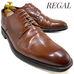 REGAL リーガル プレーントゥ V066 茶 ブラウン 24cm　革靴 カジュアル 本革 本皮 メンズ