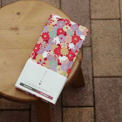 【おみくじ帳／おみくじ帖】花づくしうさぎ(赤)