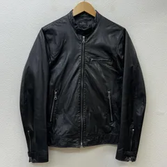 美品　ポールスミス　カウレザー　牛革　シングルライダース　L　ブラック Paul Smith 未使用品▽Paul ポールスミス 155MLB ラムレザー