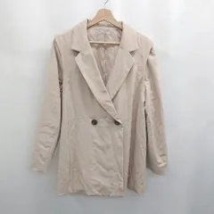 ◇ ◎　⊂ one after another NICE CLAUP 長袖 カジュアルジャケット サイズF ベージュ系 レディース E  【1506300026355】