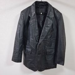 ５４号　L～XL　パリス　東京　レザージャケット　メンズ　メンズ　黒　ブラック　牛革