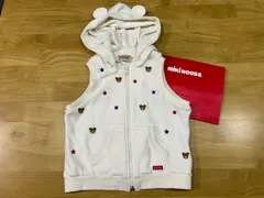 ミキハウス総柄ベスト◎美品◎サイズＬ