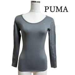 PUMA 　プーマ　レディース　コンプレッションインナー　ヨガウェア　ドライ&クール　速乾　ストレッチ　トレーニングシャツ 長袖　Tシャツ　グレー S