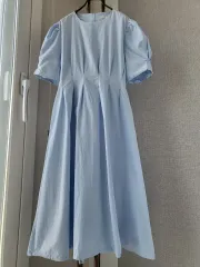 LUUL パフ袖 風城ロングドレス