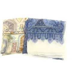 トプカピ スカーフ ストール 2点セット シルク ペイズリー柄 ブランド まとめて レディース TOPKAPI 【中古】