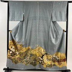 正絹 黒留袖 松尾光琳 金彩 友禅 金駒刺繡 袋帯 帯締 帯揚 4点 フルセット 正絹 黒留袖 松尾光琳 金彩 友禅 金駒刺繡 袋帯 帯締 帯揚 4
