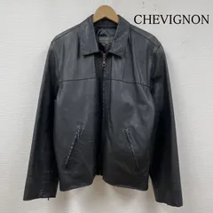 CHEVIGNON レザージャケット　Lサイズ　ヴィンテージ　極上 A-2 S】【80~90年代】CHEVIGNON レザージャケット 革ジャン シープ