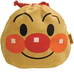 【新品】アンパンマン フェイス巾着 通園 幼稚園 保育園 かわいい キャラクター 日本製 キッズ 男の子 女の子 コップ袋 巾着袋 巾着 お弁当袋 給食袋 コップ入れ 子供