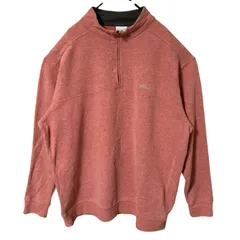 ハーフジップ コロンビア トレーナー ピンク系 2XL メンズ 古着 長袖