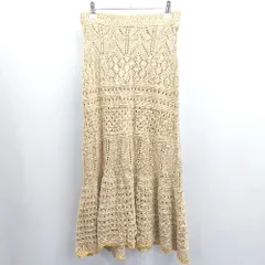 ◇ ⊇◎ CIAOPANIC TYPY ウエストゴム ニット ロング マーメイド スカート サイズONE ベージュ レディース E  【1503310006629】