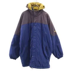 NIKE ナイキ 90s 00s オールド 白タグ 中綿ジャケット XL ネイビー メンズ 古着