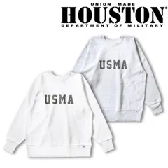HOUSTON ヒューストン 22322 PRINT U.S. COTTON R/V SWEAT(USMA)   U.S.コットンスウェットシャツ   長袖スウェット パーカー アメカジのサムネイル