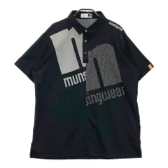 極美品 Munsingwear ゲームシャツ サイズ3L/2XL ゴルフウェア Munsingwear セール 公式 マンシングウェア シャツ ハーフジップ