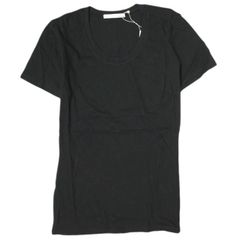 新品 white label by noblesse oblige 日本製 ソリッドUネックカットソー OB-08002 1 BLACK 半袖 Tシャツ 定価6,380円 トップス g12869