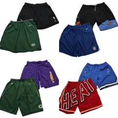 古着卸 まとめ売り プロチーム ショートパンツ 8枚セット (メンズ XL /2XL /3XL ) ジョーダン ナイキ パッカーズ  中古 古着 NA5056