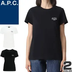 アーペーセー A.P.C. Tシャツ レディース 半袖 ロゴ 刺繍 クルーネック 丸首 コットン 綿100% シンプル カジュアル ブランド 大きいサイズ 白 黒 ホワイト ブラック DENISE T-SHIRTS COEZC F26842