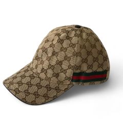 【正規品】GUCCI ベースボールキャップ　GGキャンバス　Lサイズ　GG CANVAS BASEBALL CAP