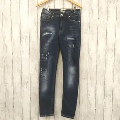 【 ZARA 】ザラ スプラッシュペイント ダメ―ジ スキニーデニム ジーンズ L