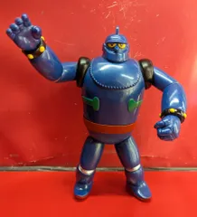 鉄人ソフビ/ シカルナ工房 ソフビ】【シカルナ工房】ロボット鉄人28号／ブルーシルバー