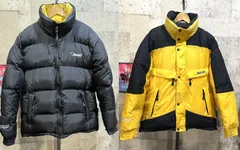 90'S Bear USA リバーシブル ダウンジャケット 黄黒 大きめS ベア