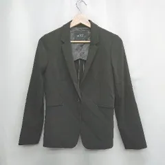 ◇ ⊂ UNITED ARROWS ユナイテッドアローズ シンプル　ベーシック 長袖 ジャケット サイズ36 ブラック系 レディース E  【1504210010280】