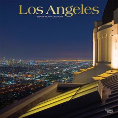 【輸入版】2024年 ロサンゼルス カレンダー / ブラウントラウト 30.5 x 61 cm (Los Angeles FOIL Calendar)