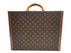 【美品】LOUIS VUITTON ルイ・ヴィトン M53012 プレジデント モノグラム ハードトランクケース ヴィンテージ 中古 スーツケース アタッシュケース ボストンバッグ 旅行バッグ レディース 女性用 メンズ ブランド ブラウン バック インテリア