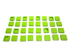 レゴ★未使用！黄緑色の１×１タイル３２点セット