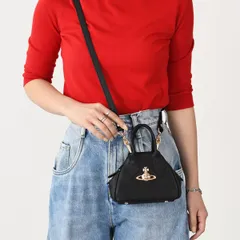 Vivienne Westwood ヴィヴィアン ウエストウッド バッグ ハンドバッグ ショルダーバッグ MINI YASMINE ショルダーバッグ 45030009 L001N レディース ブラック 2WAY ミニバッグレザー オケージョン オーブ