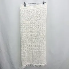 ◇ ⊇ COTORICA コトリカ 綿混合 ロング タイト スカート サイズM オフホワイト系 レディース E  【1410290025291】