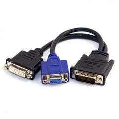 [특가 상품] 여성 VGA 24 + 5 RGB DVI 15 핀 듀얼 여성 - 스플리터 남성 59 핀 연장 DMS 15cm LFH 그래픽 카드 용 Cable DB-026-HX CY