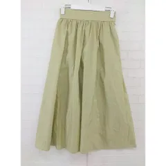 ◇ ABAHOUSE アバハウス FONCE フォンセ ロング ギャザー スカート サイズ36 グリーン系 レディース  【中古】 【1205140000098】のサムネイル